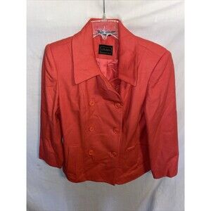 Louben Women’s Lambswool Coat Size Medium Pink Going Out Party Warmth